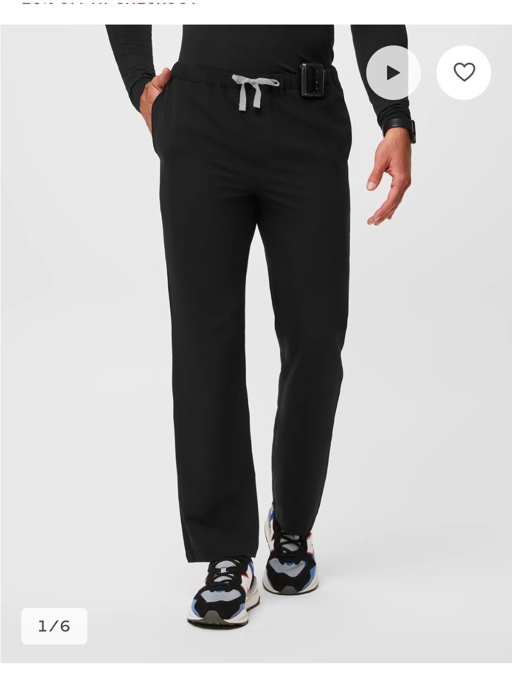 NWT Figs • Men’s Basic Pisco Scrubs Pants • Size Large